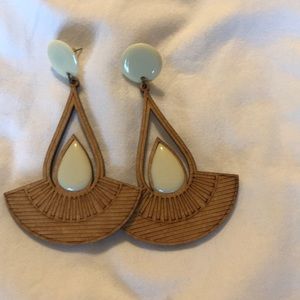Handmade wood earrings